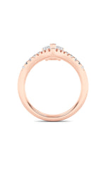 Load image into Gallery viewer, 2CTW Pear Shaped Lab Grown Diamond (F/VS) Accented Solitaire Fancy Engagement Ring in 14K Gold
