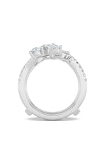 Load image into Gallery viewer, 2CTW Marquise Shaped Lab Grown Diamond (F/VS) Insert Jacket Ring in 14K Gold
