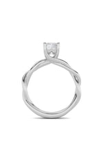 Load image into Gallery viewer, 2CTW Emerald Shaped Lab Grown Diamond (F/VS) Twisted Shank Solitaire Engagement Ring in 14K Gold
