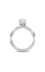 Load image into Gallery viewer, 2CTW Pear Shaped Lab Grown Diamond (F/VS) Twisted Shank Solitaire Engagement Ring in 14K Gold
