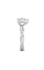 Load image into Gallery viewer, 2CTW Pear Shaped Lab Grown Diamond (F/VS) Twisted Shank Solitaire Engagement Ring in 14K Gold

