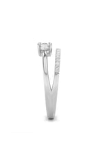 Load image into Gallery viewer, 0.5CTW Marquise Shaped Lab Grown Diamond (G/VS) Fashion Ring in 10K Gold
