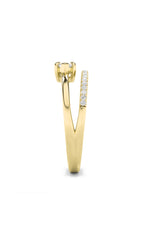 Load image into Gallery viewer, 0.5CTW Marquise Shaped Lab Grown Diamond (G/VS) Fashion Ring in 10K Gold
