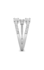 Load image into Gallery viewer, 1CTW Oval Shaped Lab Grown Diamond (F/VS) Three Stone Fashion Ring in 14K Gold
