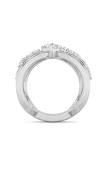 Load image into Gallery viewer, 2CTW Pear Shaped Lab Grown Diamond (F/VS) Seven Stone Fashion Ring in 14K Gold
