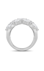 Load image into Gallery viewer, 3CTW Oval Shaped Lab Grown Diamond (F/VS) Multi Stone Band Ring in 14K Gold
