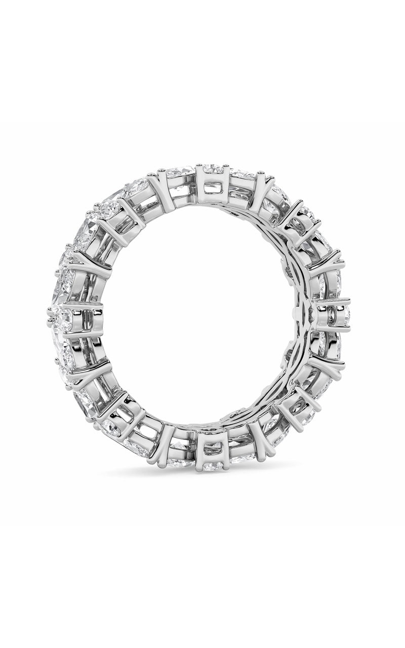 3CTW Marquise Shaped Lab Grown Diamond (G/VS) Eternity Band Ring in 14K Gold