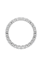 Load image into Gallery viewer, 4CTW Oval Shaped Lab Grown Diamond Split Prong Eternity Ring in 14K Gold (F/VS)
