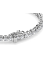 Load image into Gallery viewer, 5CTW Round Shaped Lab Grown Diamond (F/VS) Graduating Tennis Bracelet in 14K Gold
