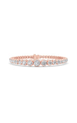Load image into Gallery viewer, 5CTW Round Shaped Lab Grown Diamond (F/VS) Graduating Tennis Bracelet in 14K Gold
