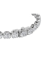 Load image into Gallery viewer, 15CTW Round Shaped Lab Grown Diamond (F/VS) Bracelet in 14K Gold
