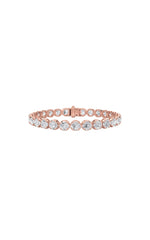 Load image into Gallery viewer, 7CTW Round Shaped Lab Grown Diamond (F/VS)  Bracelet in 14K Gold
