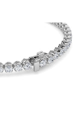 Load image into Gallery viewer, 8CTW Round Shaped Lab Grown Diamond (F/VS)  Bracelet in 14K Gold
