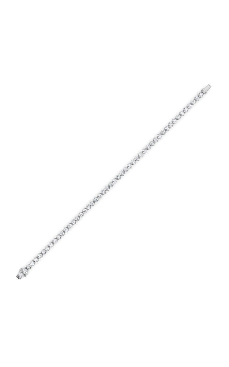 8CTW Round Shaped Lab Grown Diamond (F/VS)  Bracelet in 14K Gold