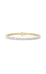 Load image into Gallery viewer, 6.75CTW Oval Shaped Lab Grown Diamond (F/VS) Bracelet in 14K Gold
