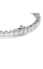 Load image into Gallery viewer, 10CTW Emerald Shaped Lab Grown Diamond (F/VS) East West Station Bracelet in 14K Gold
