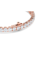 Load image into Gallery viewer, 10CTW Emerald Shaped Lab Grown Diamond (F/VS) East West Station Bracelet in 14K Gold
