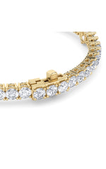 Load image into Gallery viewer, 10CTW Pear Shaped Lab Grown Diamond (F/VS) East West Station Bracelet in 14K Gold
