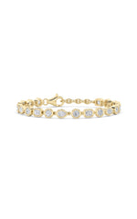 Load image into Gallery viewer, 4CTW Mix Shaped Lab Grown Diamond (G/VS) Bracelet in 14K Gold
