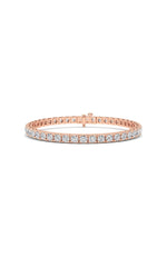 Load image into Gallery viewer, 10CTW Round Shaped Lab Grown Diamond (F/VS) Bracelet in 14K Gold
