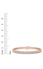 Load image into Gallery viewer, 10CTW Round Shaped Lab Grown Diamond (F/VS) Bracelet in 14K Gold
