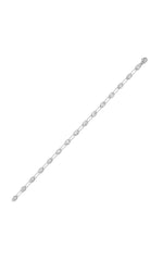Load image into Gallery viewer, 3CTW Round Shaped Lab Grown Diamond (F/VS) Station Bracelet in 14K Gold
