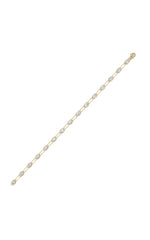 Load image into Gallery viewer, 3CTW Round Shaped Lab Grown Diamond (F/VS) Station Bracelet in 14K Gold

