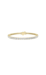 Load image into Gallery viewer, 5CTW Round Shaped Lab Grown Diamond (F/VS) Bracelet in 14K White Gold
