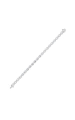 Load image into Gallery viewer, 15CTW Oval Shaped Lab Grown Diamond (F/VS) East West Bezel Set Bracelet in 14K Gold
