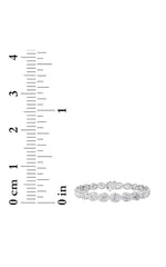 Load image into Gallery viewer, 15CTW Oval Shaped Lab Grown Diamond (F/VS) East West Bezel Set Bracelet in 14K Gold
