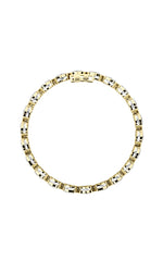 Load image into Gallery viewer, 15CTW Oval Shaped Lab Grown Diamond (F/VS) East West Bezel Set Bracelet in 14K Gold

