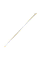 Load image into Gallery viewer, 10CTW Round Shaped Lab Grown Diamond (F/VS) East West Bezel Set Bracelet in 14K Gold

