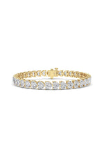 Load image into Gallery viewer, 18CTW Heart Lab Grown Diamond (F/VS ) Bracelet Bracelet in 14K Gold
