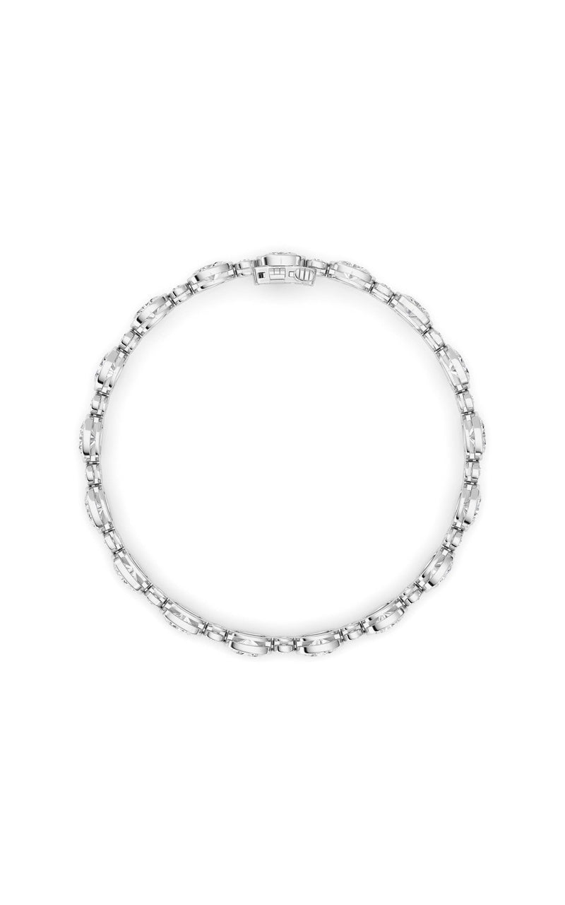 8CTW Oval And Round Lab Grown Diamond (F/VS ) Bezel Set Bracelet in 14K Gold