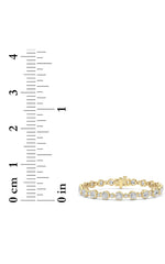 Load image into Gallery viewer, 9CTW Round Lab Grown Diamond (F/VS ) Bezel Set Bracelet in 14K Gold
