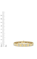 Load image into Gallery viewer, 7CTW Round Lab Grown Diamond (F/VS ) Bangle Bracelet in 14K Gold
