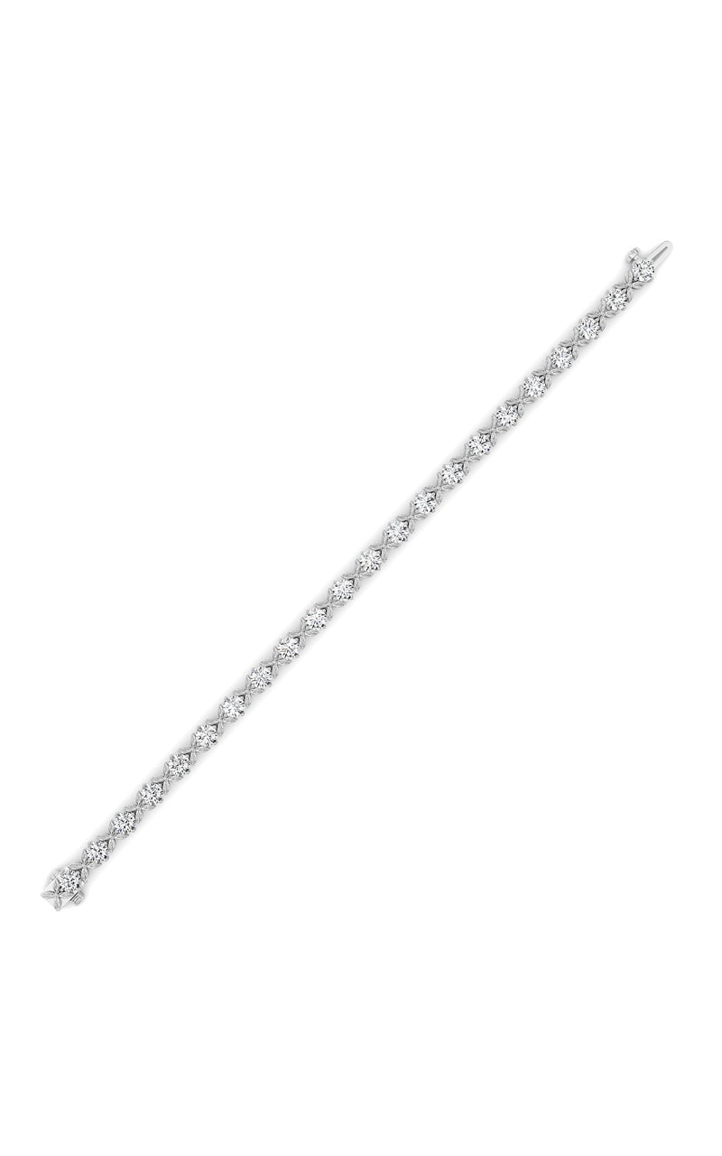 7CTW Round Lab Grown Diamond (F/VS ) Bracelet in 14K Gold