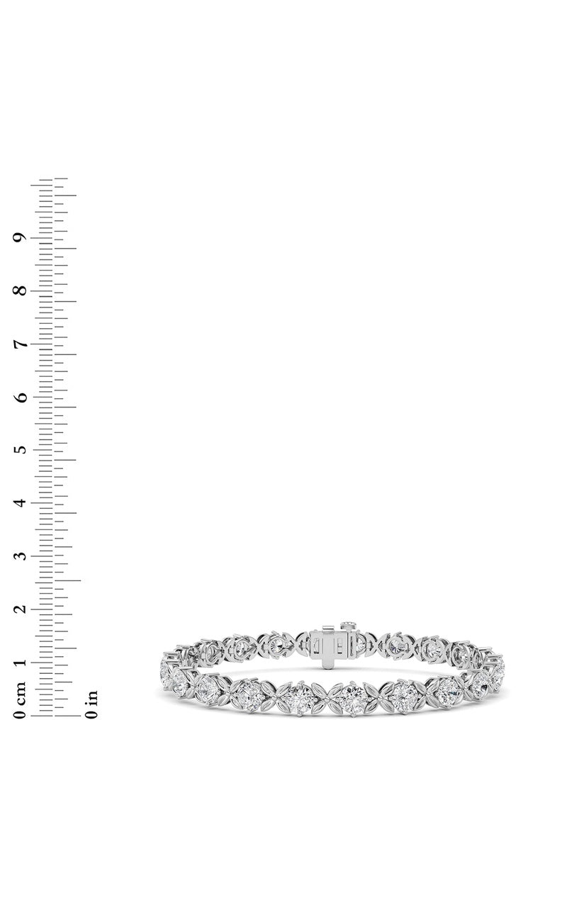 7CTW Round Lab Grown Diamond (F/VS ) Bracelet in 14K Gold