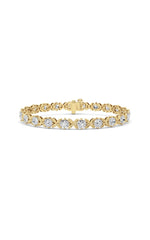 Load image into Gallery viewer, 7CTW Round Lab Grown Diamond (F/VS ) Bracelet in 14K Gold
