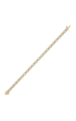 Load image into Gallery viewer, 7CTW Round Lab Grown Diamond (F/VS ) Bracelet in 14K Gold
