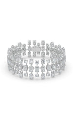 Load image into Gallery viewer, 34.5CTW Mix Shaped Lab Grown Diamond (F/VS) Bracelet in 14K Gold
