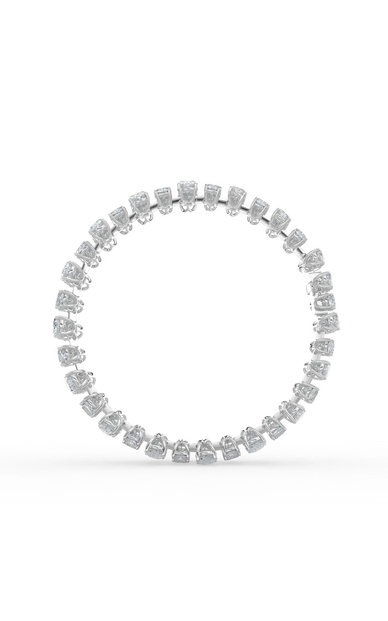 34.5CTW Mix Shaped Lab Grown Diamond (F/VS) Bracelet in 14K Gold