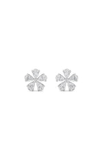 Load image into Gallery viewer, 1.5CTW Pear Shaped Lab Grown Diamond (F/VS) Floral Earrings in 14K Gold
