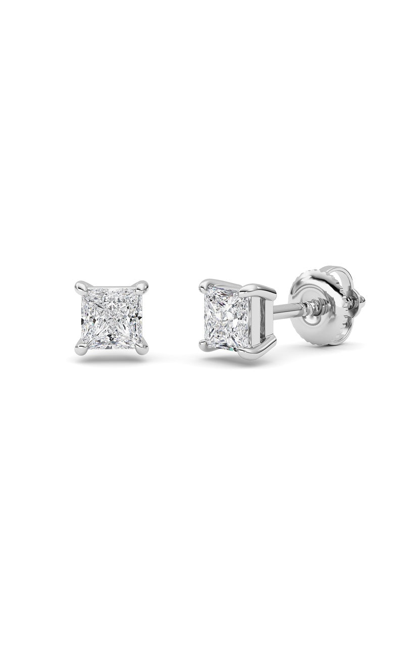 Vs) stud earrings in 14k gold