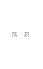 Load image into Gallery viewer, 1CTW Princess Shaped Lab Grown Diamond (F/VS) Hidden Halo Stud Earrings in 14K Gold

