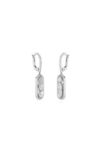 Load image into Gallery viewer, 1.5CTW Mixed Shaped Lab Grown Diamond (F/VS) Paperclip Dangle Earrings in 14K Gold
