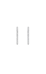 Load image into Gallery viewer, 5CTW Round Shaped Lab Grown Diamond (F/VS) Inside Out Hoop Earrings in 14K Gold
