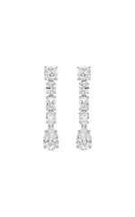 Load image into Gallery viewer, 6.5CTW Pear Shaped Lab Grown Diamond (F/VS) Dangle Earrings in 14K Gold

