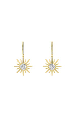 Load image into Gallery viewer, 2CTW Round Shaped Lab Grown Diamond (F/VS) Dangle Earrings in 14K Gold
