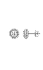 Load image into Gallery viewer, 2CTW Round Shaped Lab Grown Diamond (F/VS) Stud Earrings in 14K Gold
